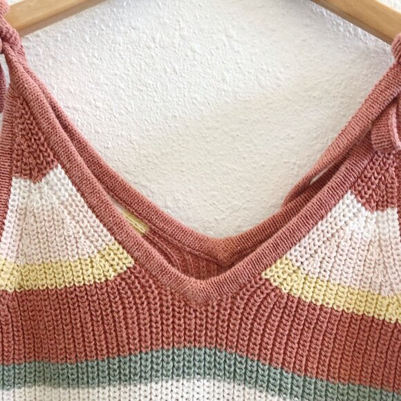 MADEWELL Striped Grandfield Tie-Strap Sweater Tank No Size Tag Check Measurement - Picture 6 of 11